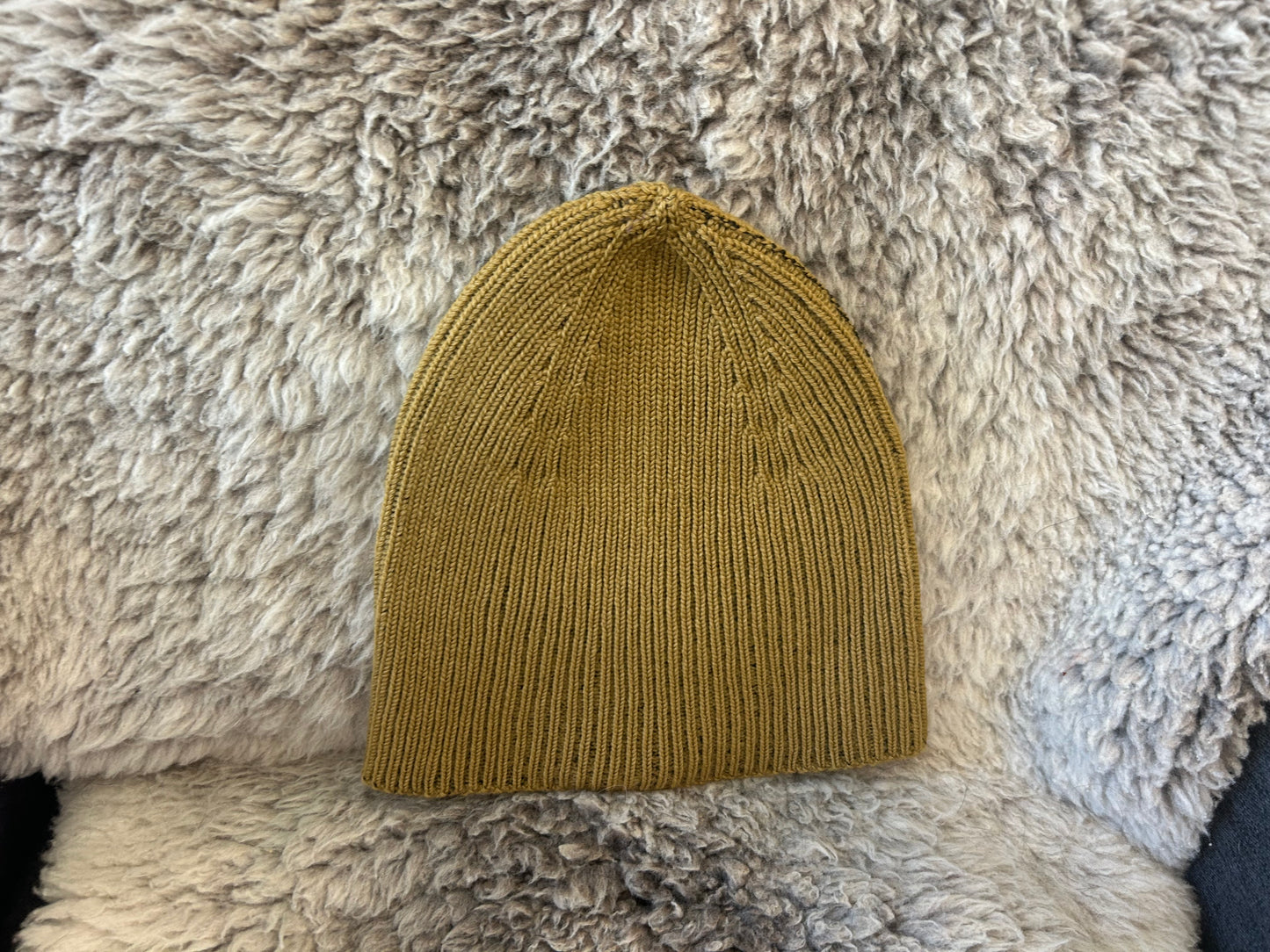Merino Wool Ribbed Beanie