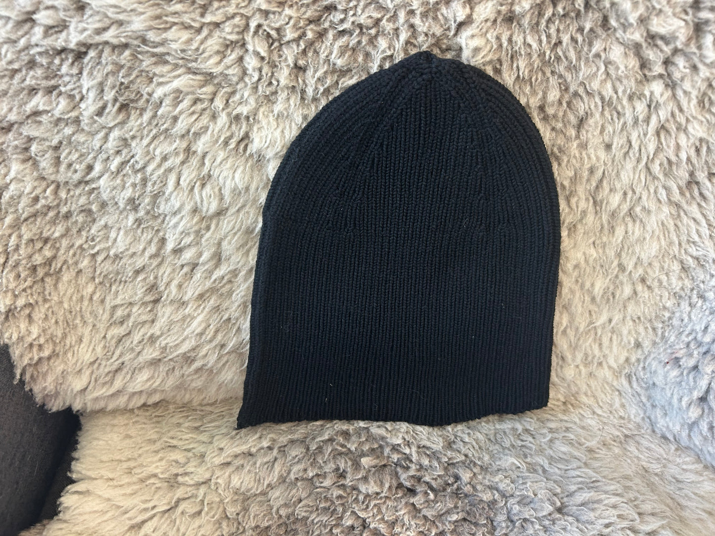 Merino Wool Ribbed Beanie