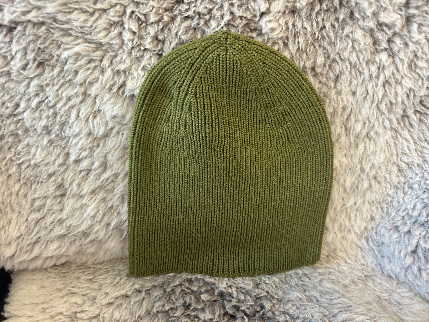 Merino Wool Ribbed Beanie