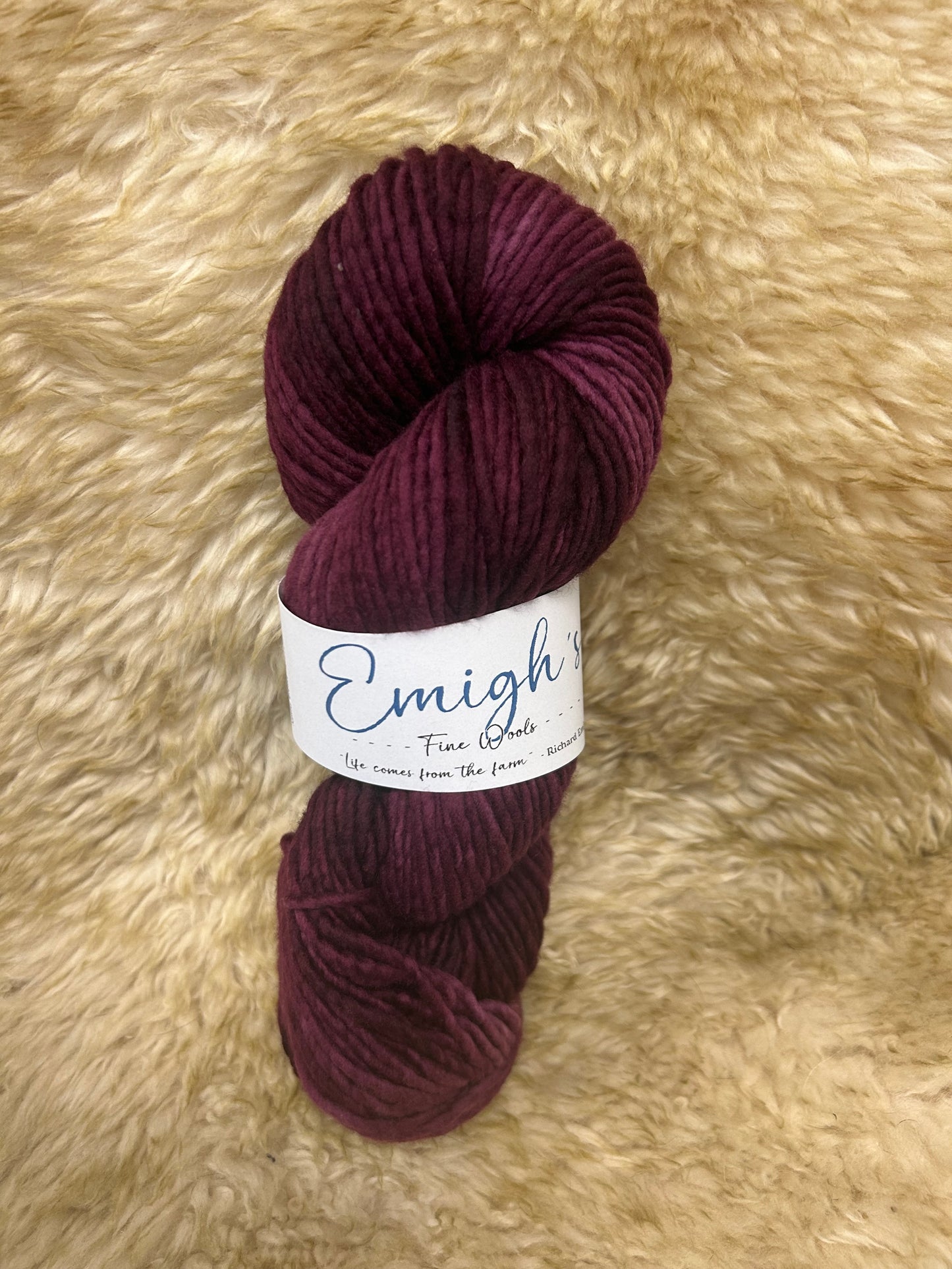 Mamie - Soft Spun Single Bulky 100% Emigh Wool