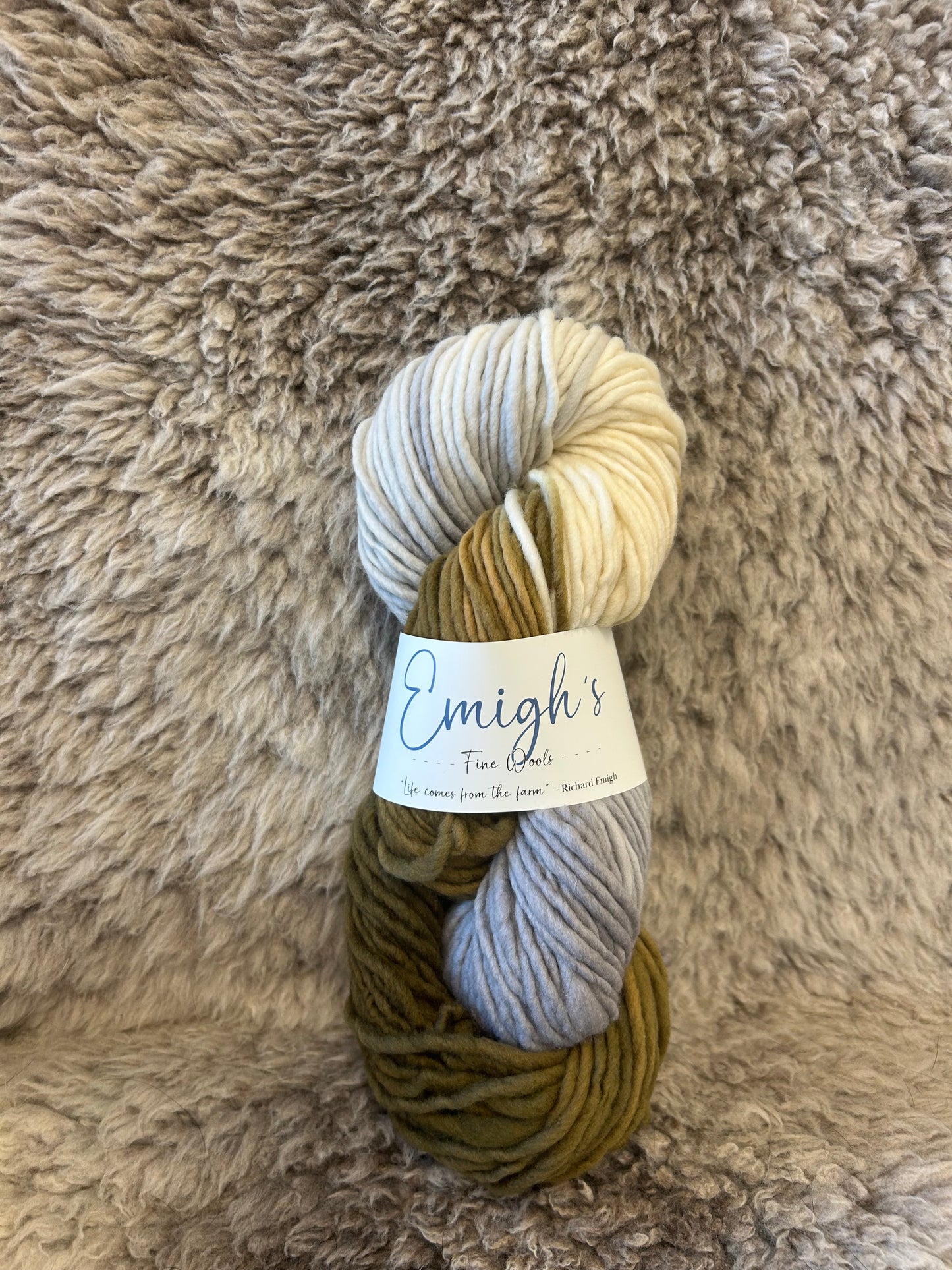 Mamie - Soft Spun Single Bulky 100% Emigh Wool