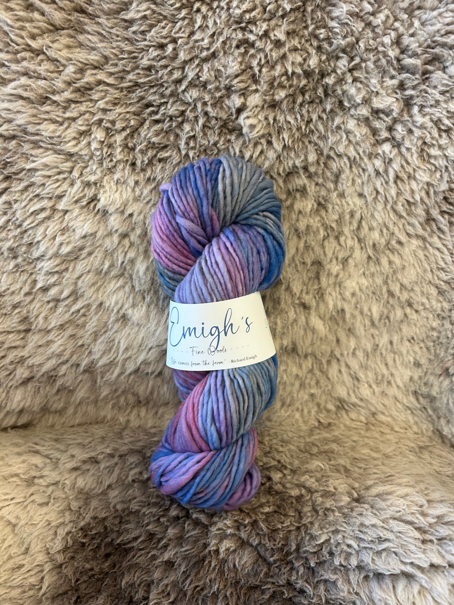 Mamie - Soft Spun Single Bulky 100% Emigh Wool