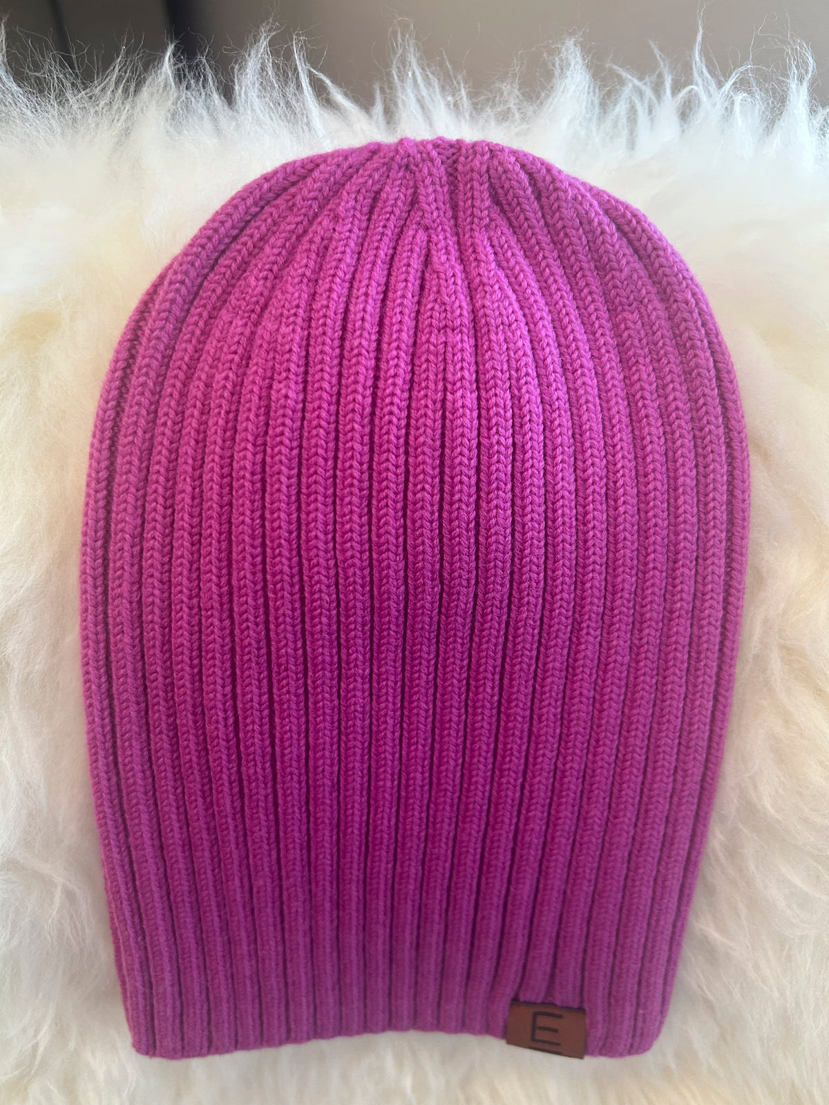 Merino Wool Ribbed Beanie