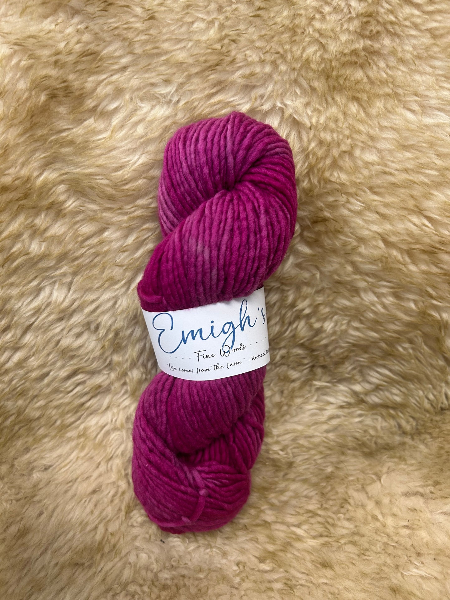 Mamie - Soft Spun Single Bulky 100% Emigh Wool