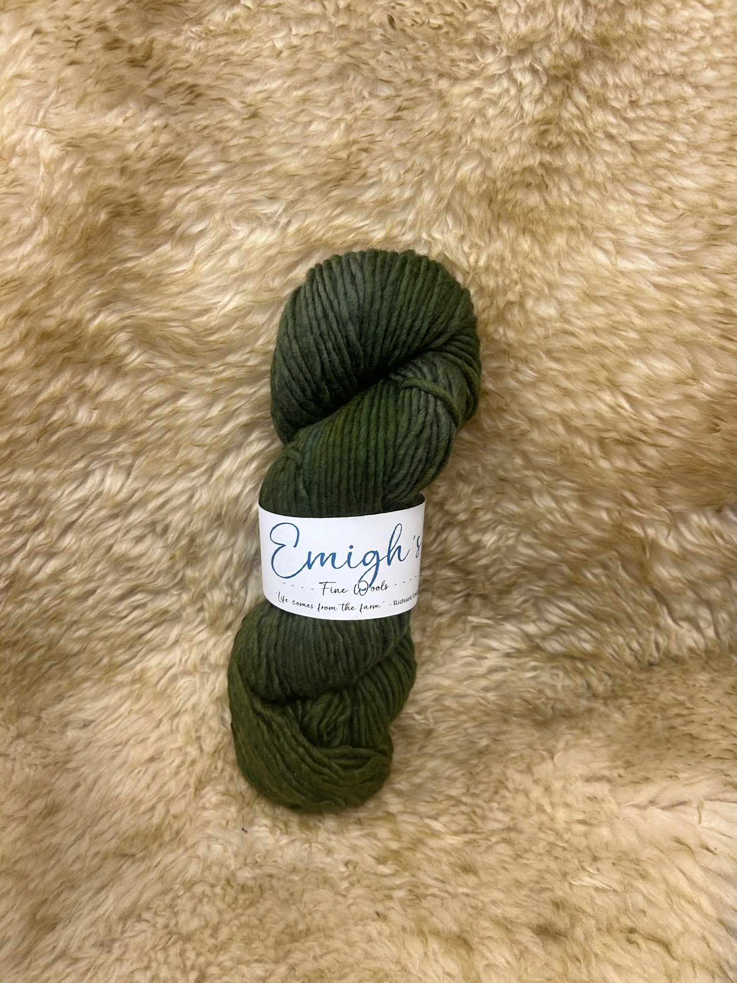 Mamie - Soft Spun Single Bulky 100% Emigh Wool