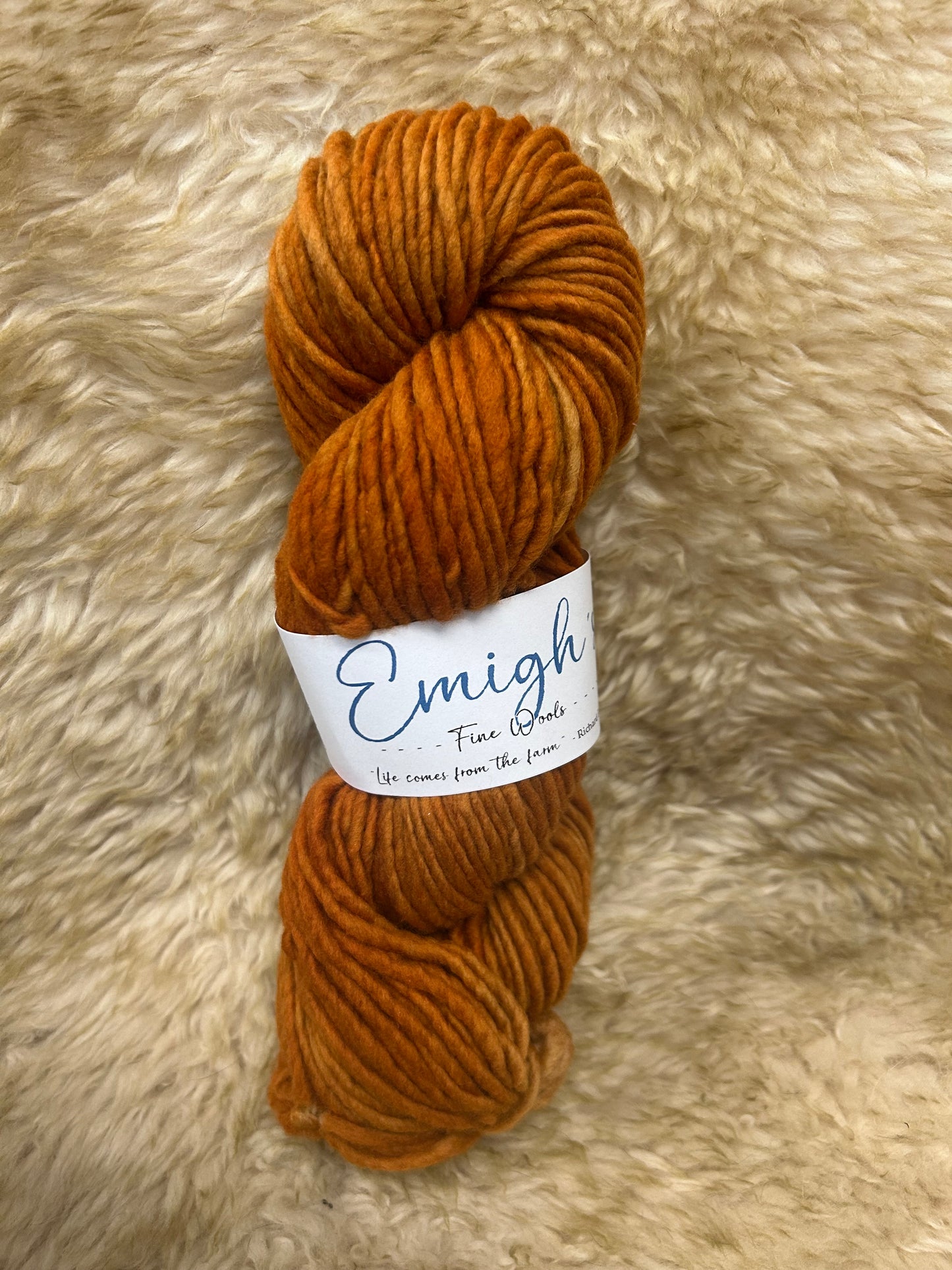 Mamie - Soft Spun Single Bulky 100% Emigh Wool