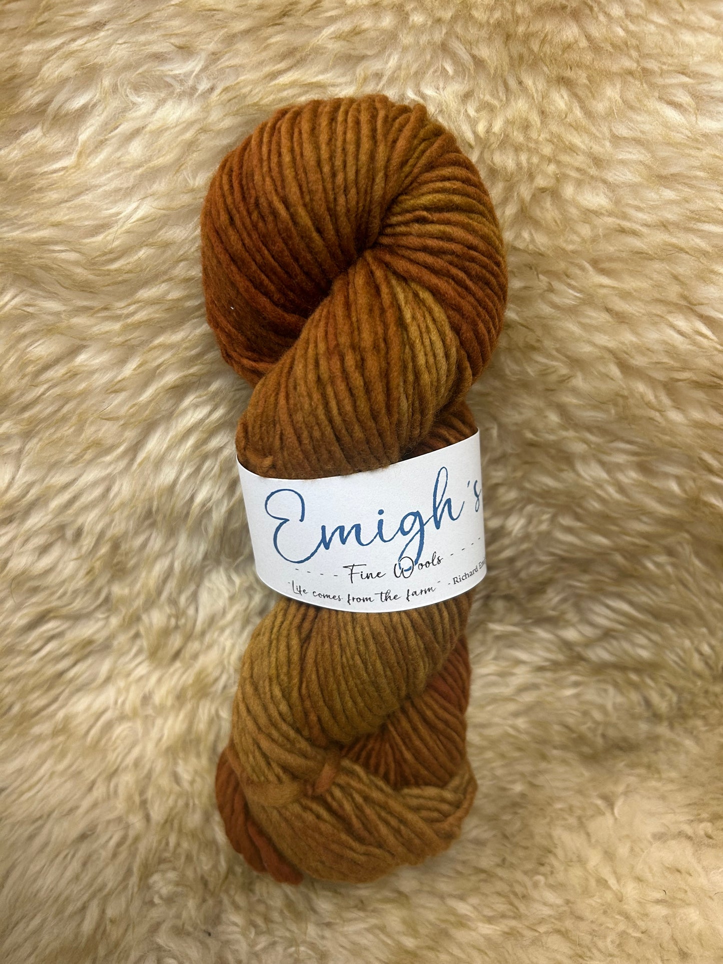 Mamie - Soft Spun Single Bulky 100% Emigh Wool